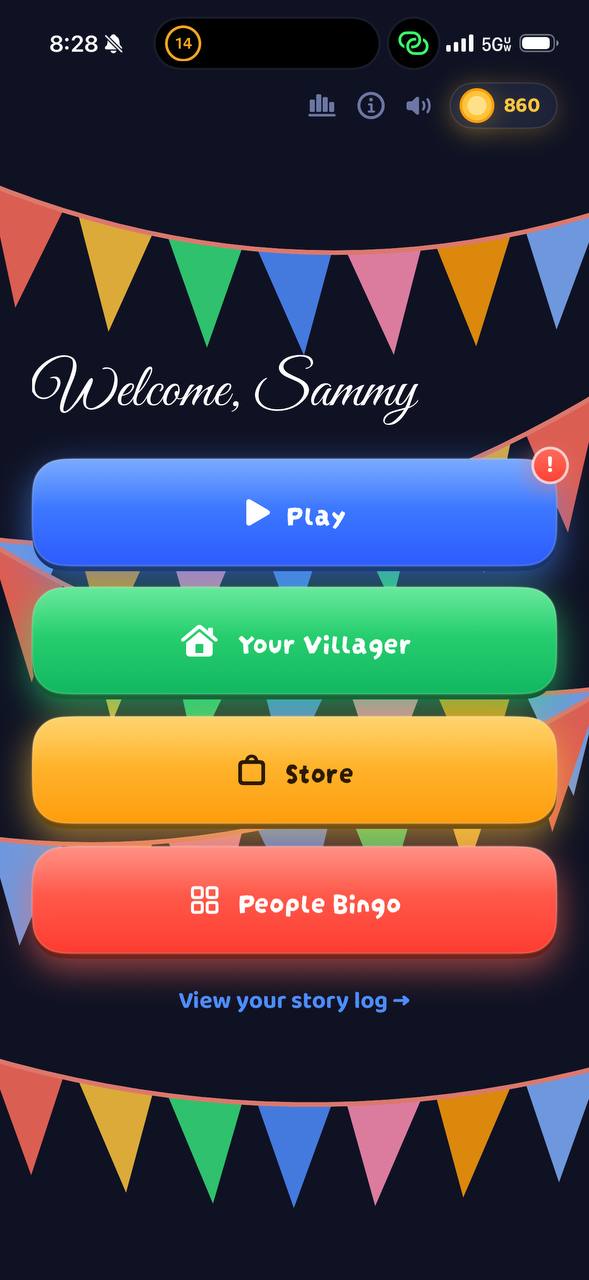 Stranger Dare home screen